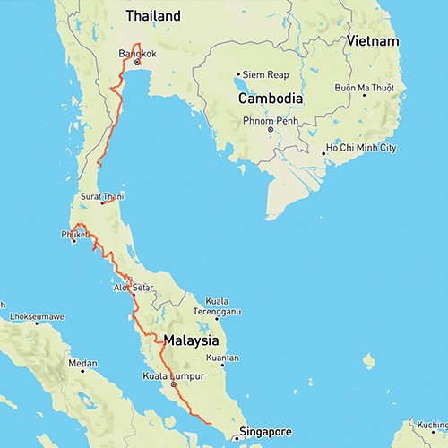 Map of Southeast Asia